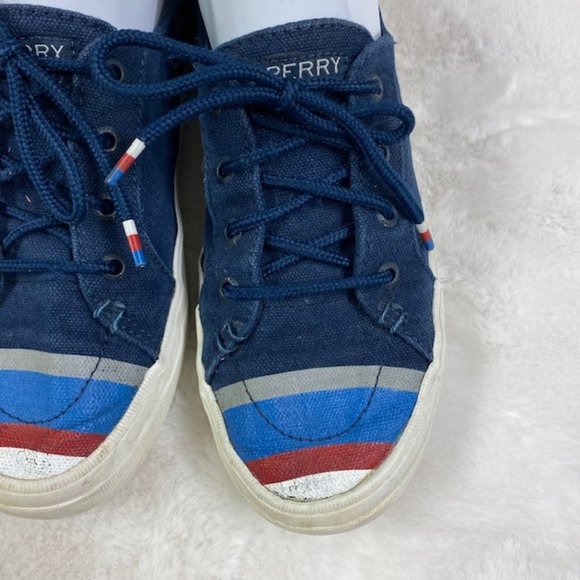 Sperry Top‎ Sider Crest Vibe Buoy Stripe Sneakers, size 7 - Picture 5 of 15